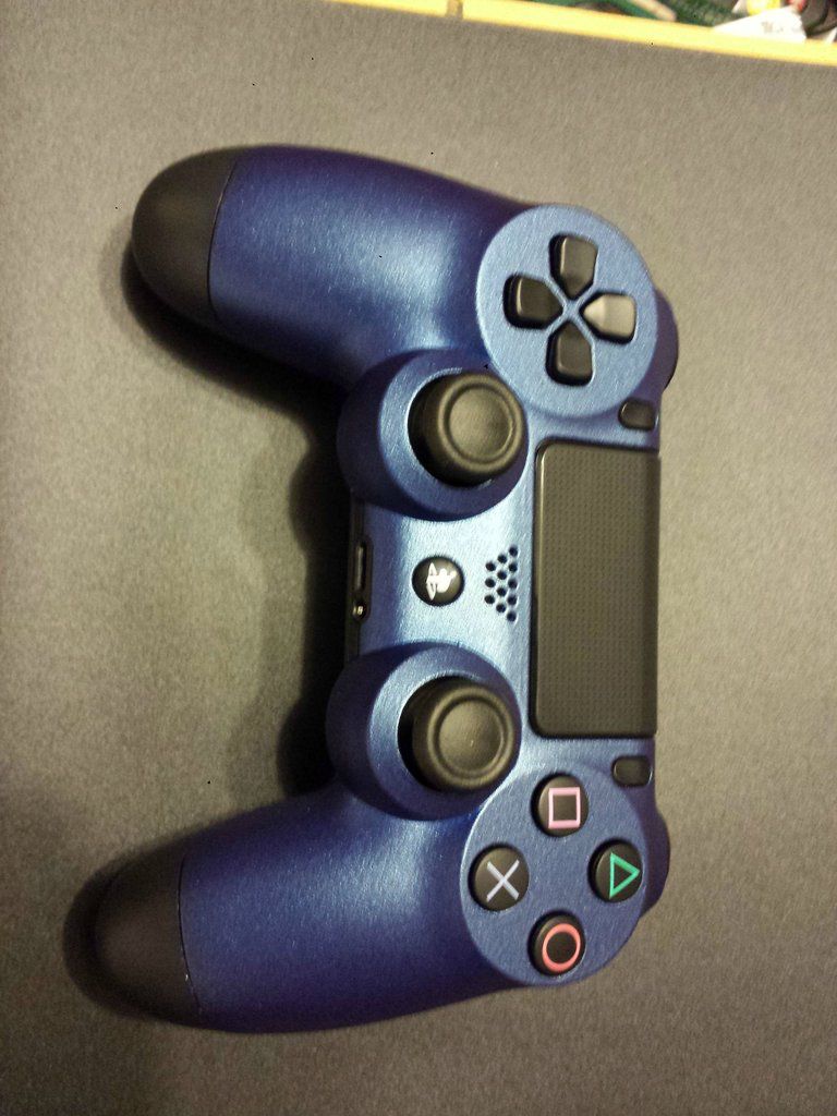 Custom Metallic Blue DualShock 4 Controller