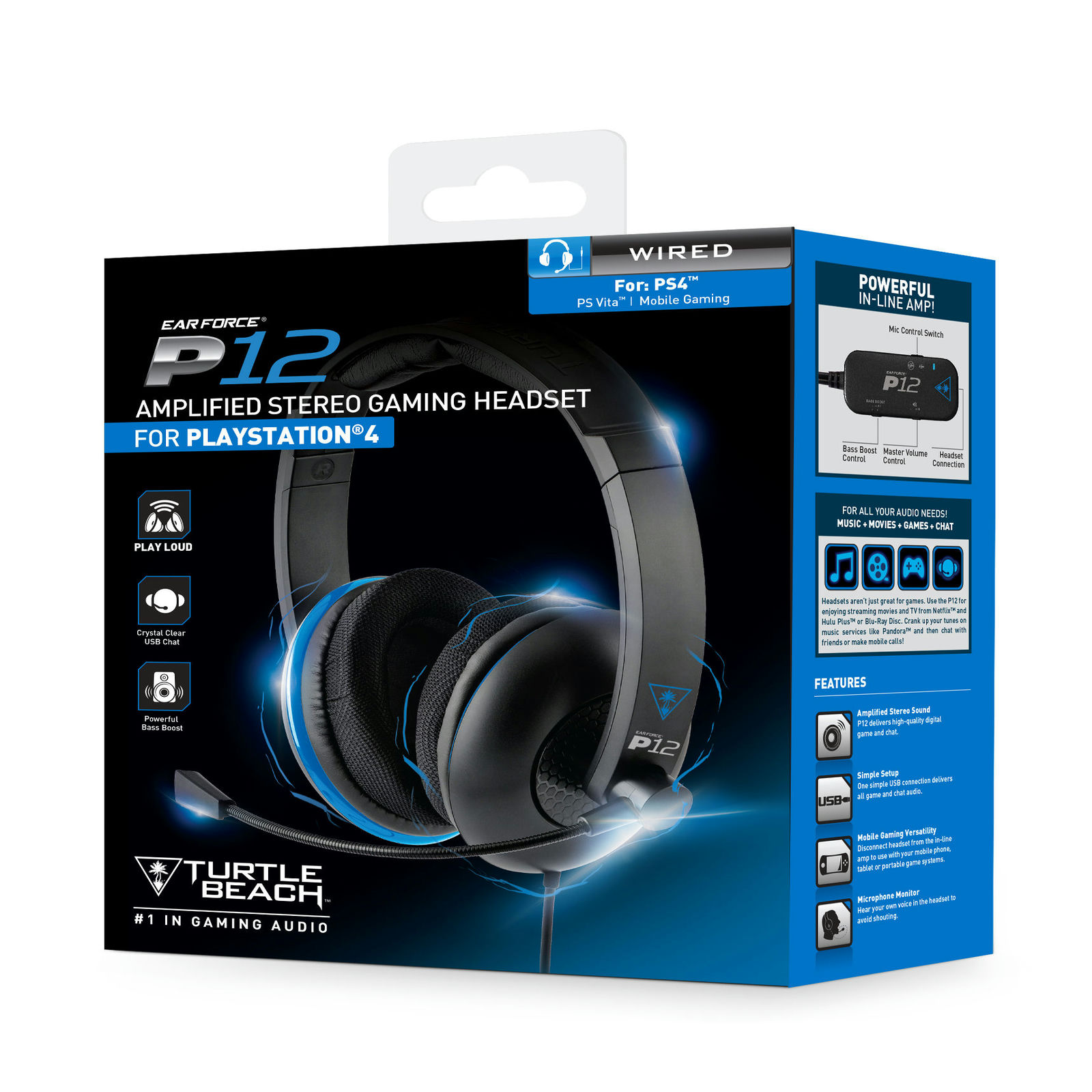 Turtle Beach bringt EarForce P12 amplified Stereo Headset für die PlayStation 4