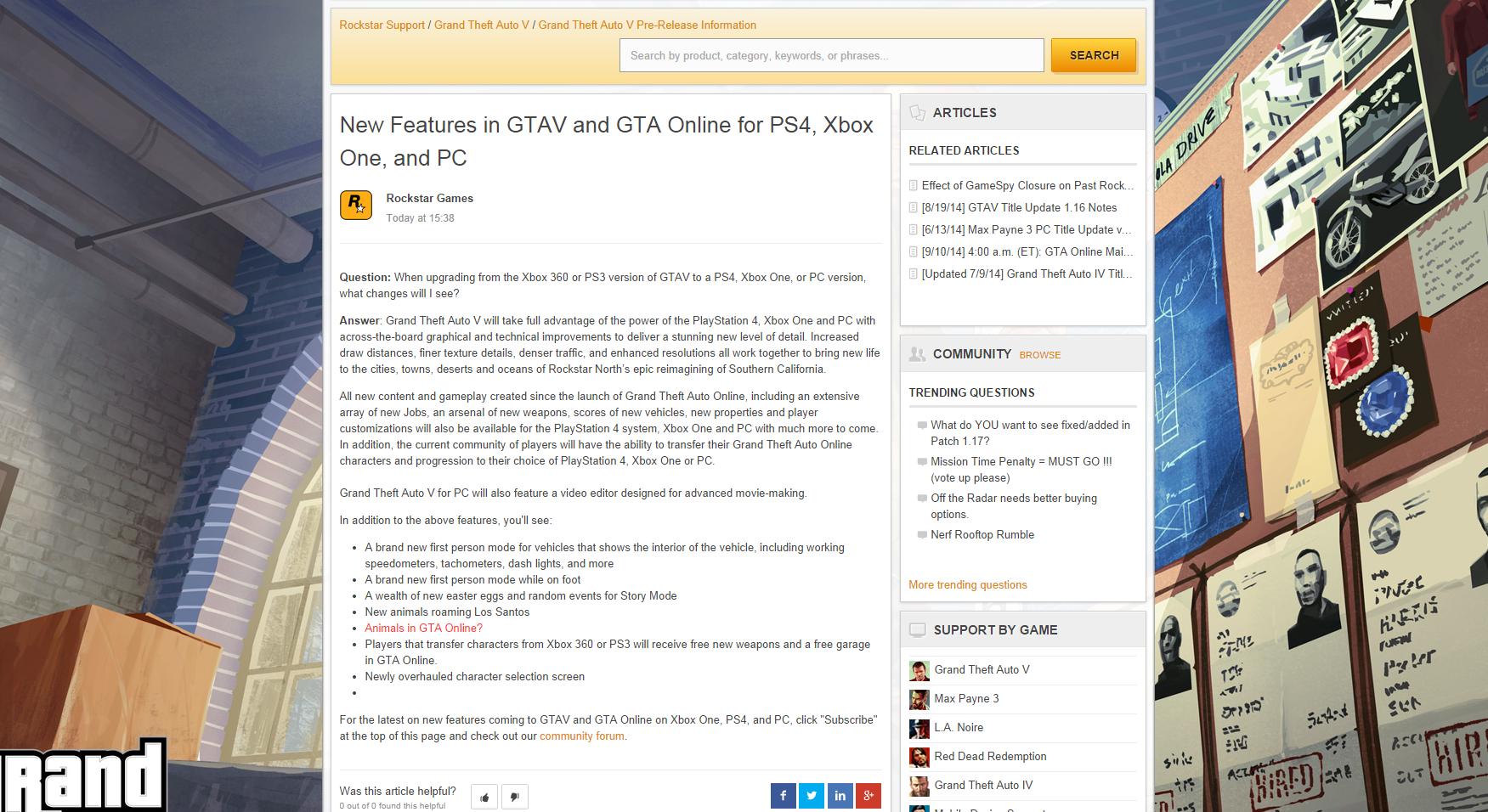 GTA 5 für PS4 mit First-Person Ansicht?