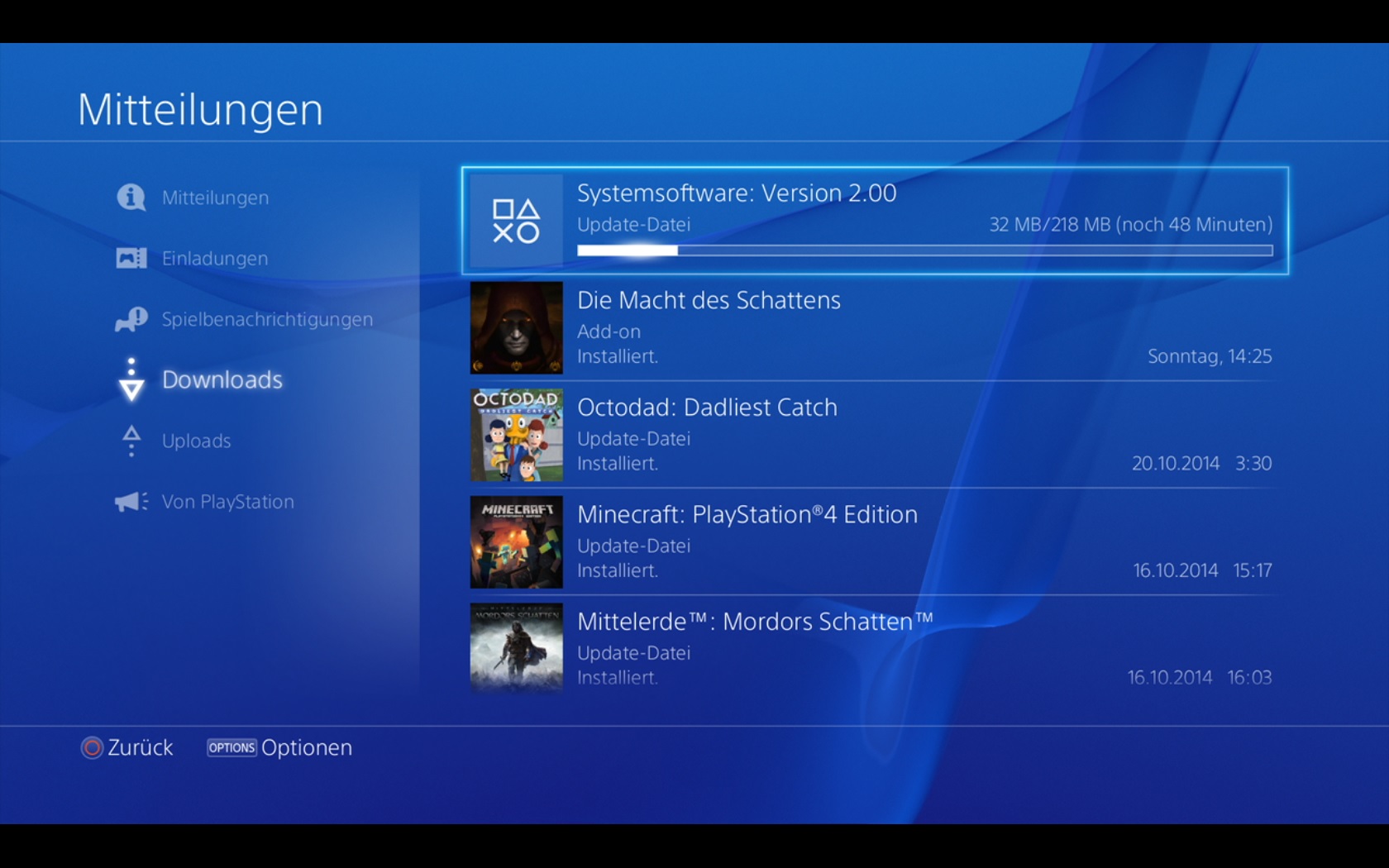 PlayStation 4 Firmware Update 2.0 ab sofort verfügbar